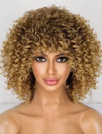 "Keisha" - Blonde Curly Synthetic Wig with Tight Curls