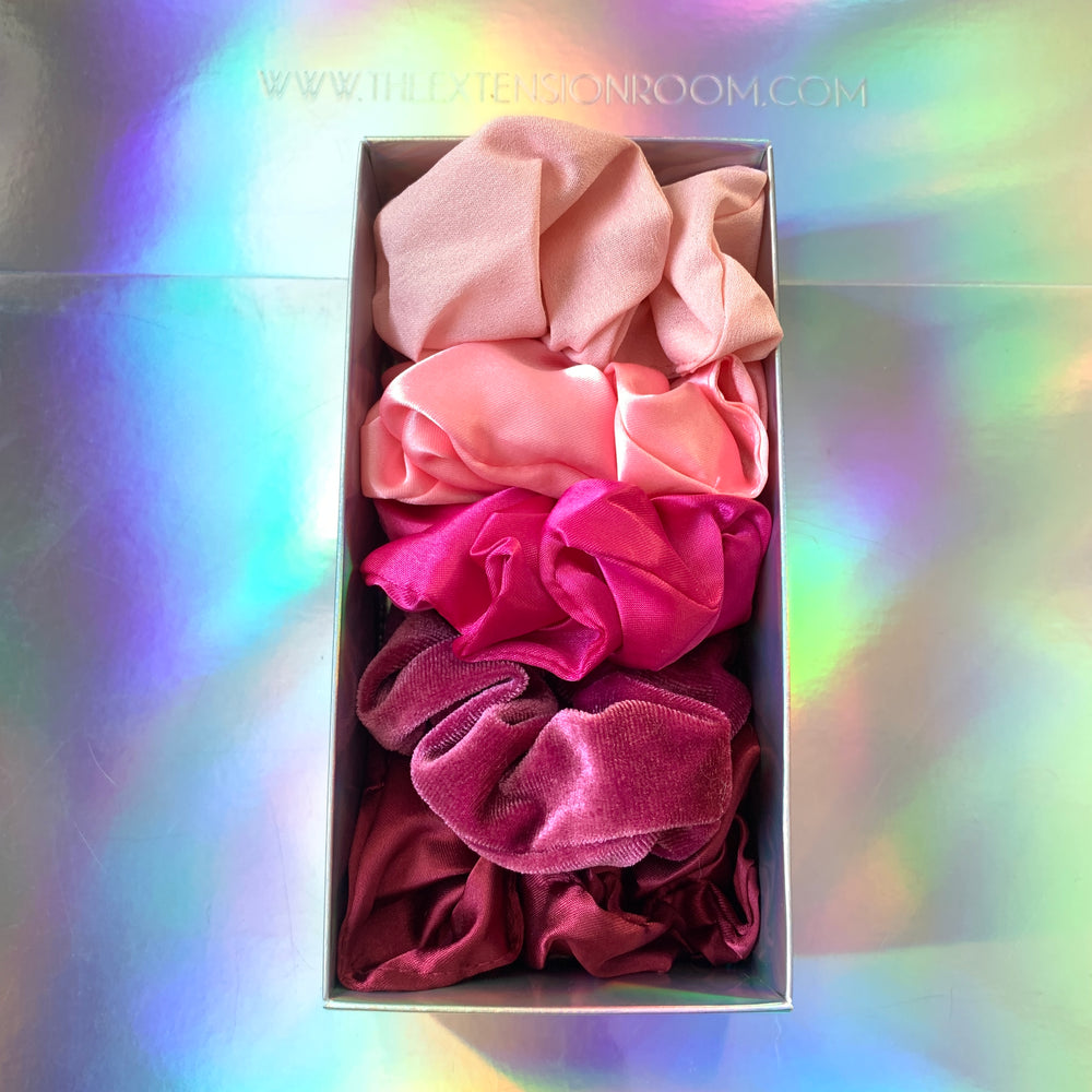 5PC Scrunchie Box Gift Set | Pink