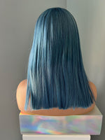 "Kendra" - Straight Blue Rooted Synthetic Wig