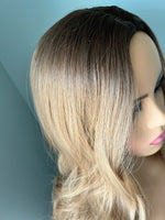 "Margot" - Long Honey Blonde Curled Synthetic Wig