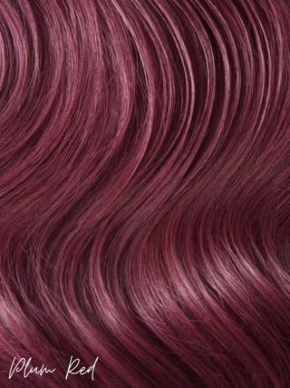 Extensions de cheveux en ruban rouge prune (35) 