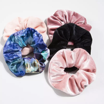 5PC Scrunchie Box Gift Set | Pink Navy Tie Dye Set