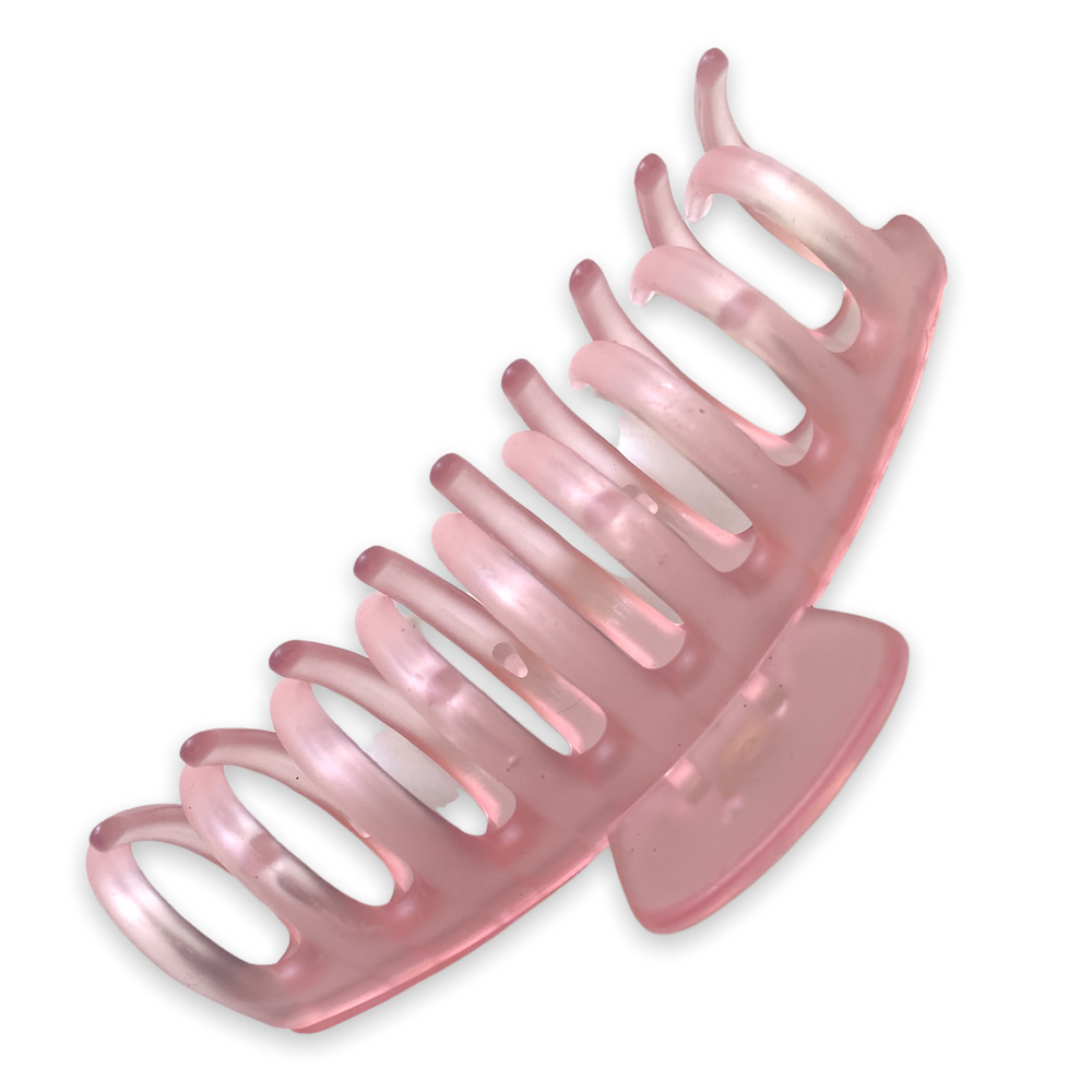 Jumbo Hair Claw Clip - Frosted Pink