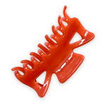 Classic Hair Claw Clip - Coral Red