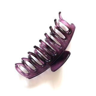 Jumbo Hair Claw Clip - Clear Purple