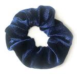 Navy Blue - Velvet Scrunchie