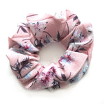 Pink Floral - Secret Zipper Scrunchie