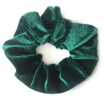 Emerald Green Velvet - Secret Zipper Scrunchie