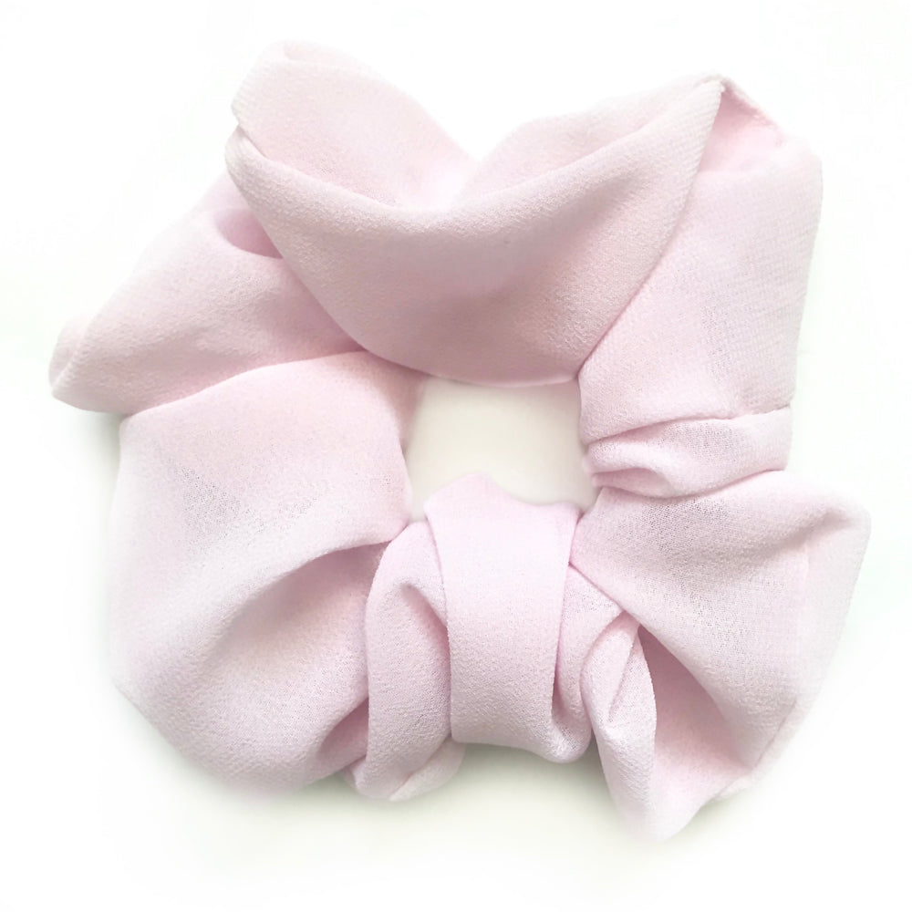 Pale Pink - Chiffon Scrunchie