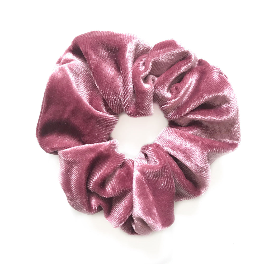 Rose Pink - Velvet Scrunchie