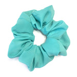 Turquoise Blue - Chiffon Scrunchie
