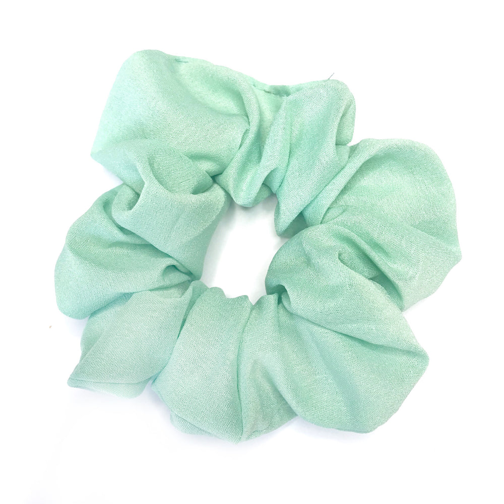 Mint Green - Chiffon Scrunchie