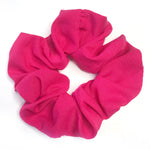 Hot Pink - Chiffon Scrunchie