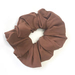 Mocha Brown - Chiffon Scrunchie