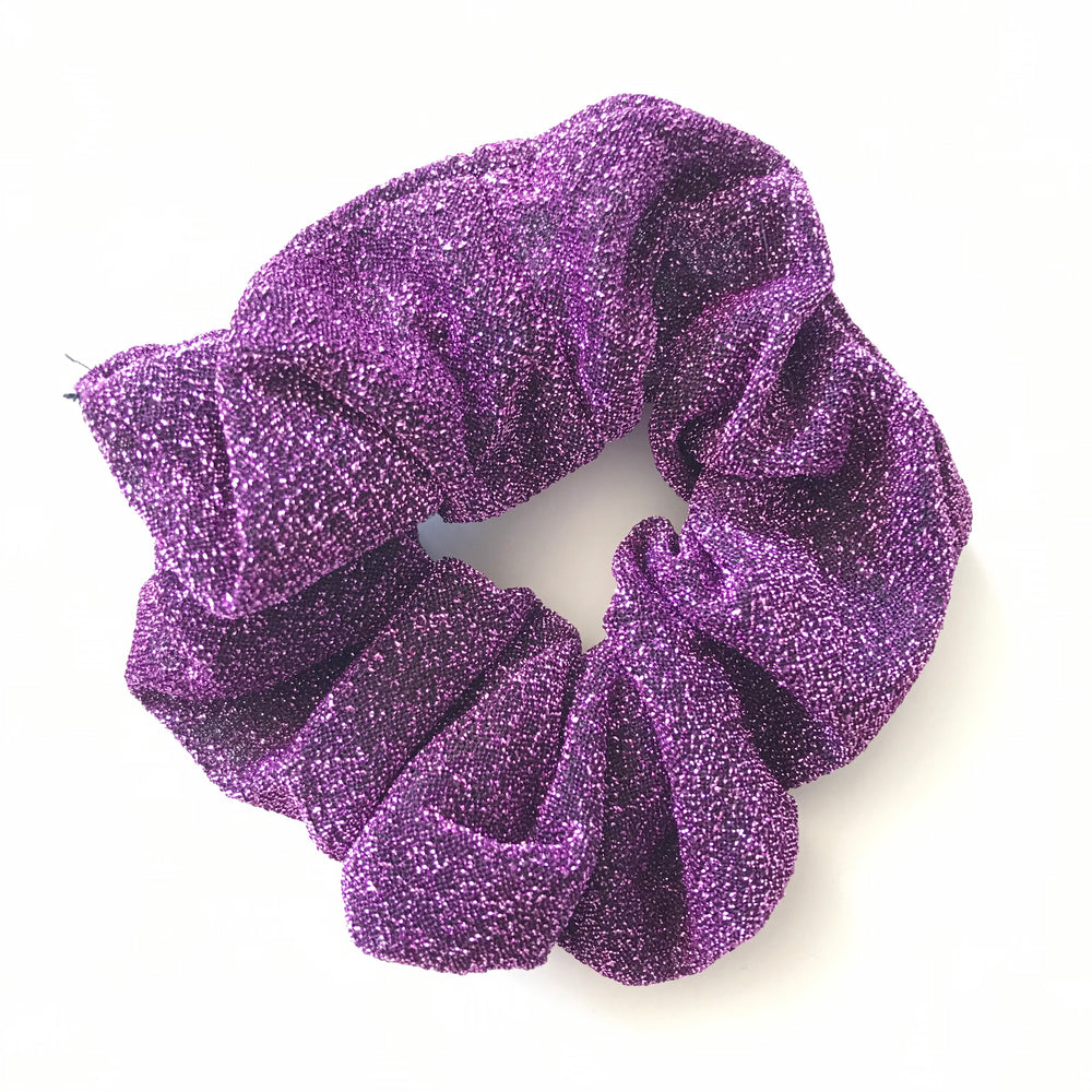 Lavender Purple - Glitter Scrunchie